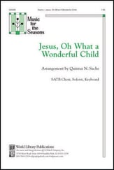 Jesus, Oh, What a Wonderful Child SATB choral sheet music cover